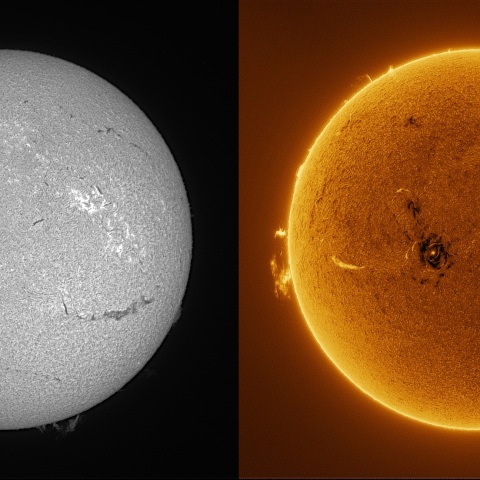 Sun in H-alpha on March 17, 2026