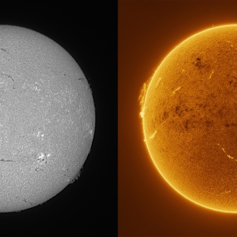 Sun in H-alpha on March 21, 2026