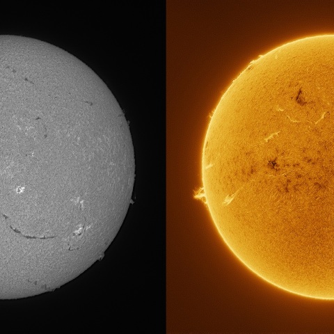 Sun in H-alpha on March 22, 2026