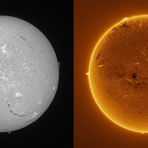 Sun in H-alpha on March 23, 2026