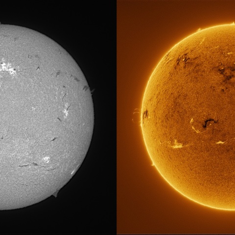 Sun in H-alpha on March 27, 2026