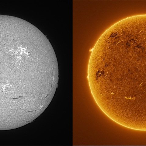 Sun in H-alpha on March 29, 2026