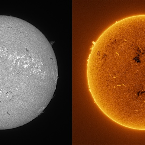 Sun in H-alpha on April 3, 2026