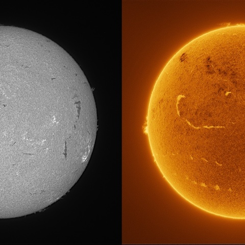 Sun in H-alpha on April 9, 2026