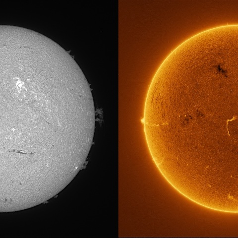 Sun in H-alpha on April 12, 2026