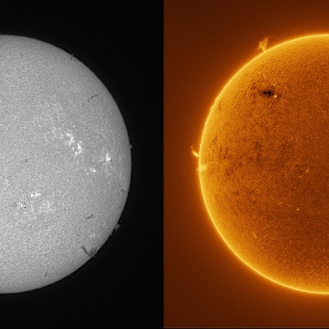 Sun in H-alpha on April 16, 2026