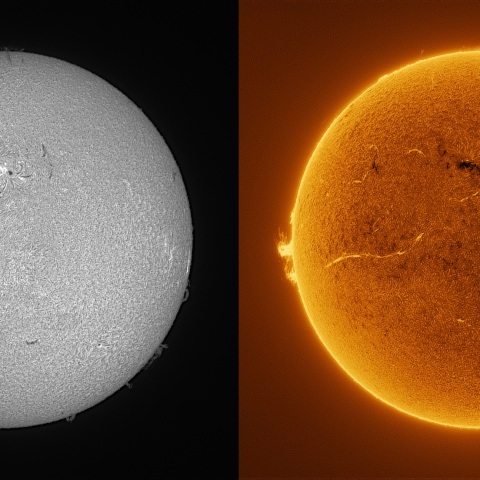 Sun in H-alpha on April 18, 2026