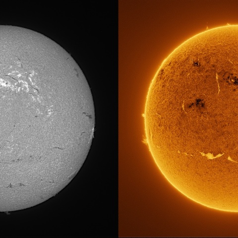 Sun in H-alpha on April 25, 2026