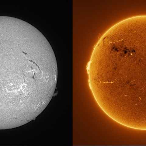 Sun in H-alpha on June 1, 2026
