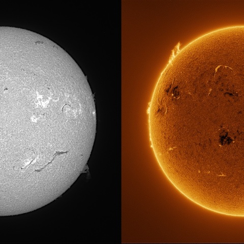 Sun in H-alpha on June 10, 2026