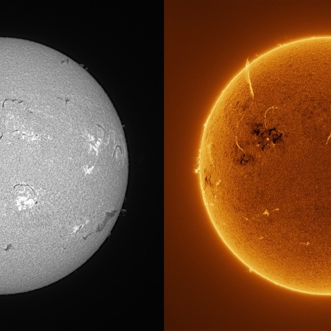 Sun in H-alpha on June 12, 2026