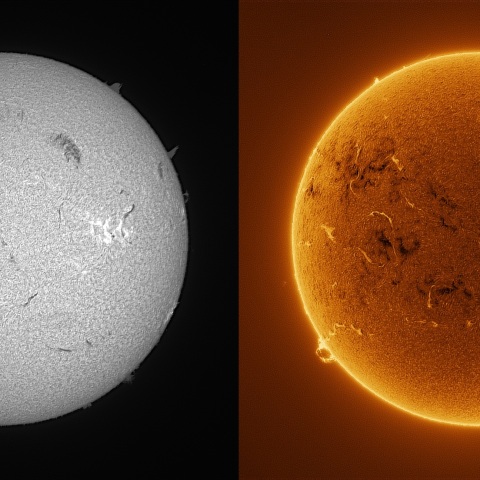 Sun in H-alpha on June 17, 2026