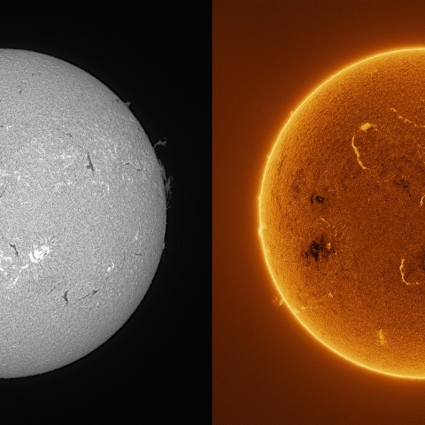 Sun in H-alpha on July 08, 2026