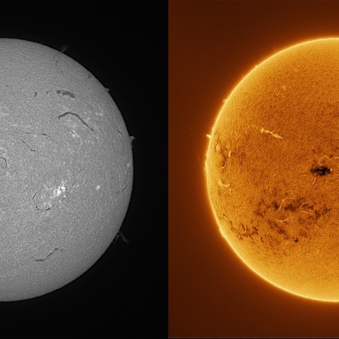 Sun in H-alpha on July 21, 2026
