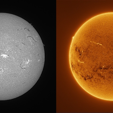 Sun in H-alpha on July 22, 2026