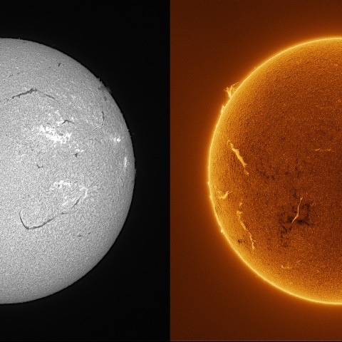 Sun in H-alpha on August 5, 2026