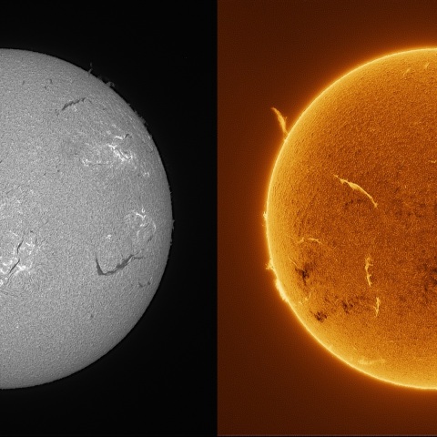 Sun in H-alpha on August 7, 2026