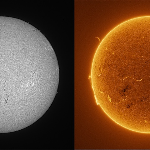 Sun in H-alpha on August 9, 2026