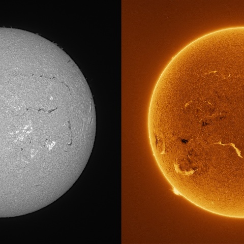 Sun in H-alpha on August 12, 2026