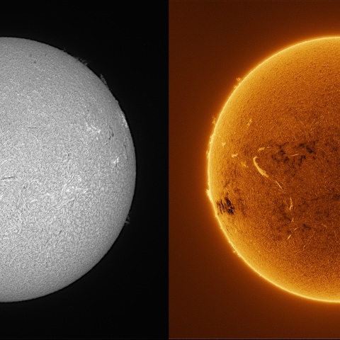 Sun in H-alpha on August 21, 2026
