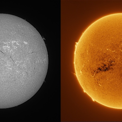 Sun in H-alpha on August 24, 2026
