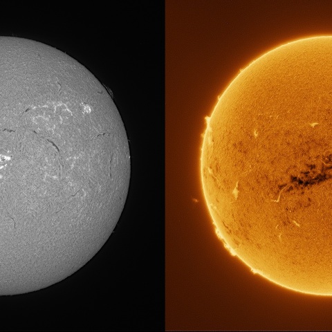 Sun in H-alpha on August 25, 2026