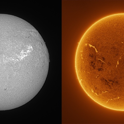 Sun in H-alpha on August 28, 2026