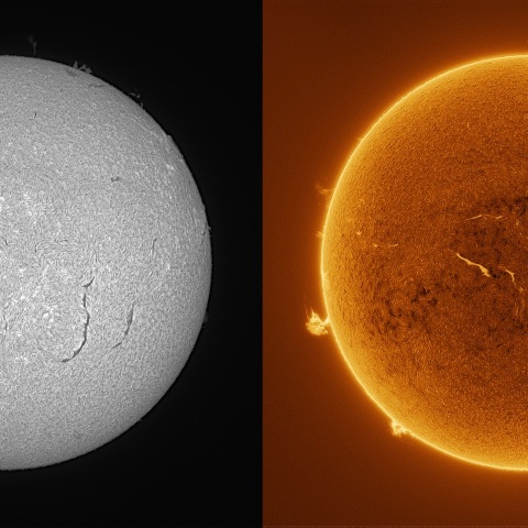 Sun in H-alpha on September 18, 2026