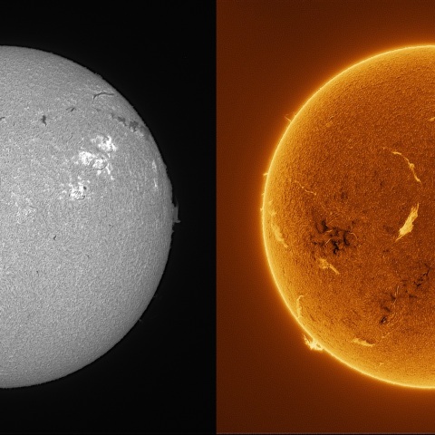 Sun in H-alpha on September 24, 2026