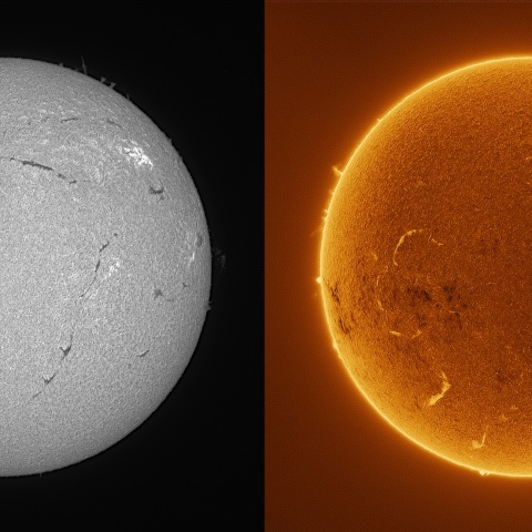 Sun in H-alpha on October 1, 2026