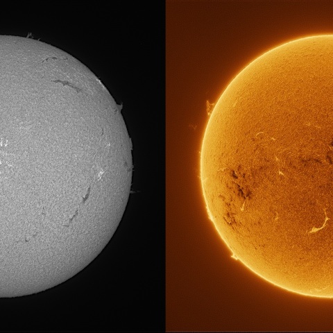Sun in H-alpha on October 3, 2026
