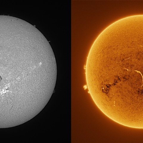 Sun in H-alpha on October 15, 2026