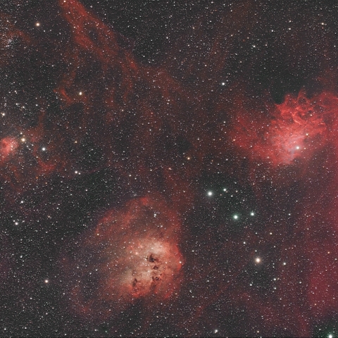 ぎょしゃ座勾玉星雲近辺