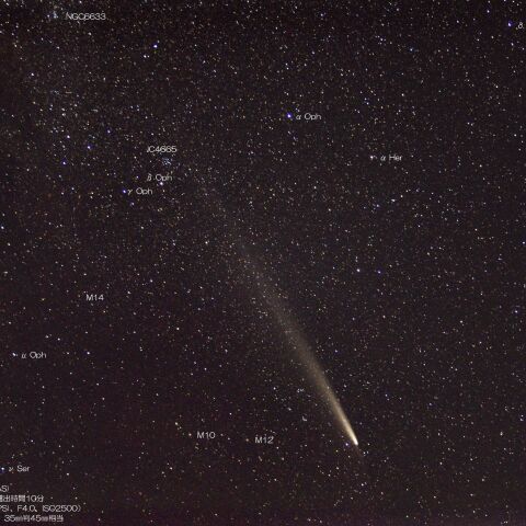 10月20日の紫金山・アトラス彗星