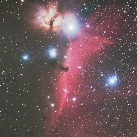 馬頭星雲と燃える木