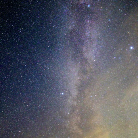 夏の大三角あたりの天の川