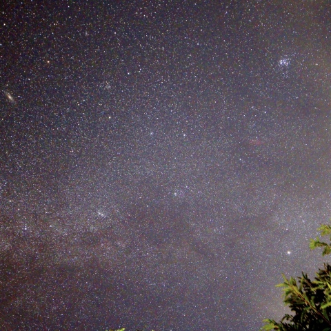 M45からM31とカシオペア座