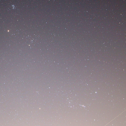 オリオン座とおうし座