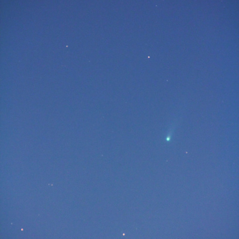 江戸川土手から撮ったアイソン彗星