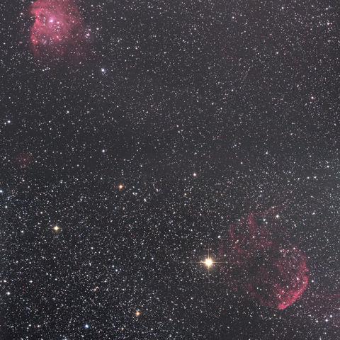 モンキー星雲とクラゲ星雲