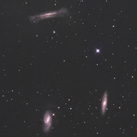 しし座トリオ銀河　M65, M66, NGC3628