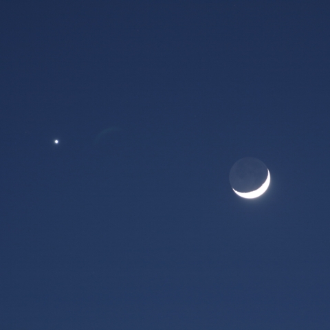 月と金星の接近