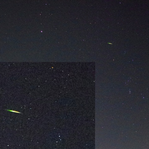 2025年 オリオン座流星群の流星