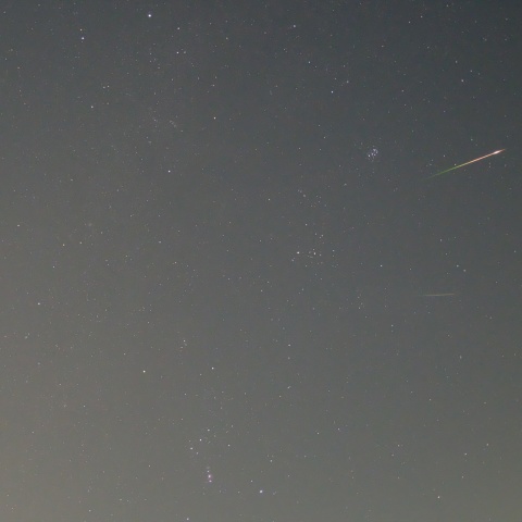 オリオン座流星群の流星