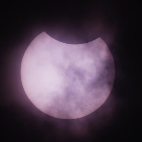 部分日食(福井市にて)