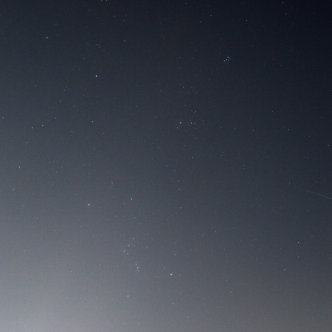 ふたご座流星群の流星