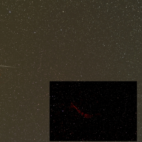 ふたご座流星群(流星痕)　2021年12月14日