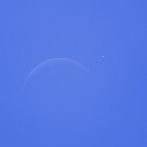 月と金星の接近