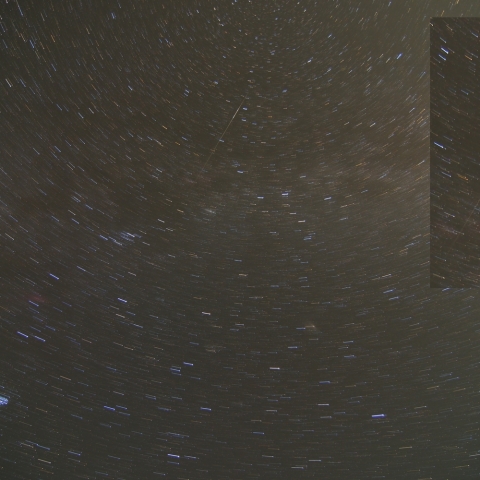 おうし座北流星群の流星　