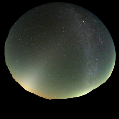 黄道光と冬の天の川